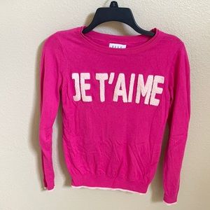 Pink Je T’aime Sweater